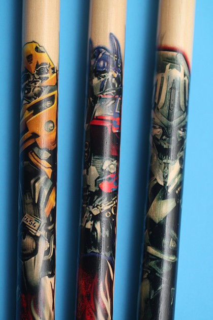 Transformers News: NRG's Lee Mangano Transformers Themed Drumsticks
