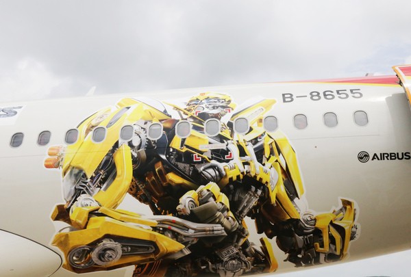 Transformers News: Airbus from GX Airlines Decorated in Transformers: The Last Knight Theme