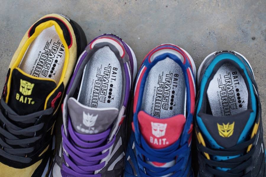 Transformers News: BAIT x Transformers x Diadora Shoe Line Featuring Optimus, Bumblebee, Soundwave, Megatron