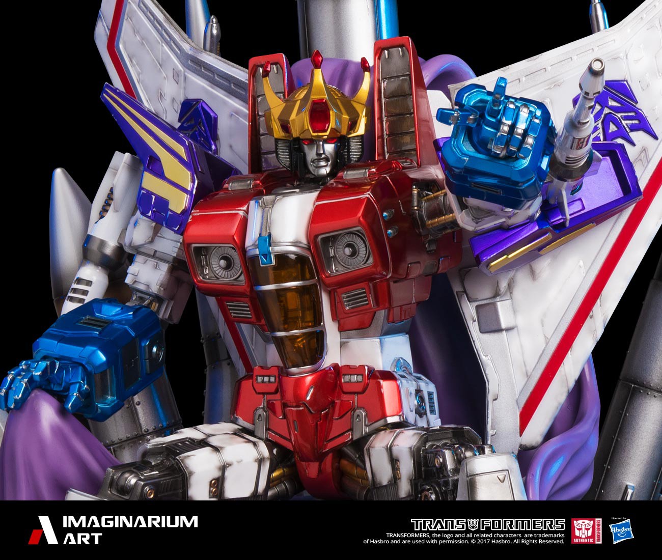Transformers News: Colour Images of Imaginarium Art Transformers Statue Coronation Starscream