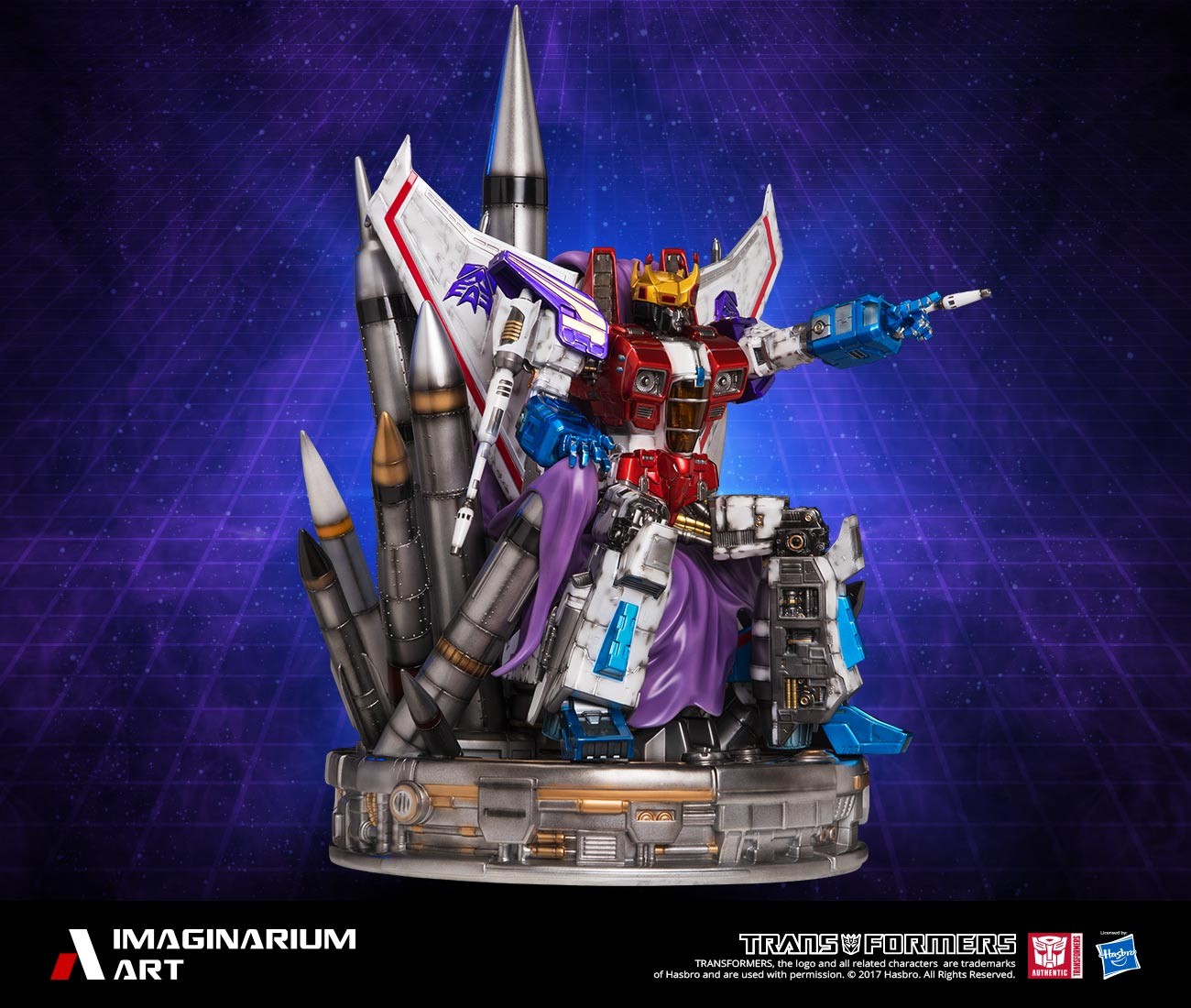 Transformers News: Colour Images of Imaginarium Art Transformers Statue Coronation Starscream