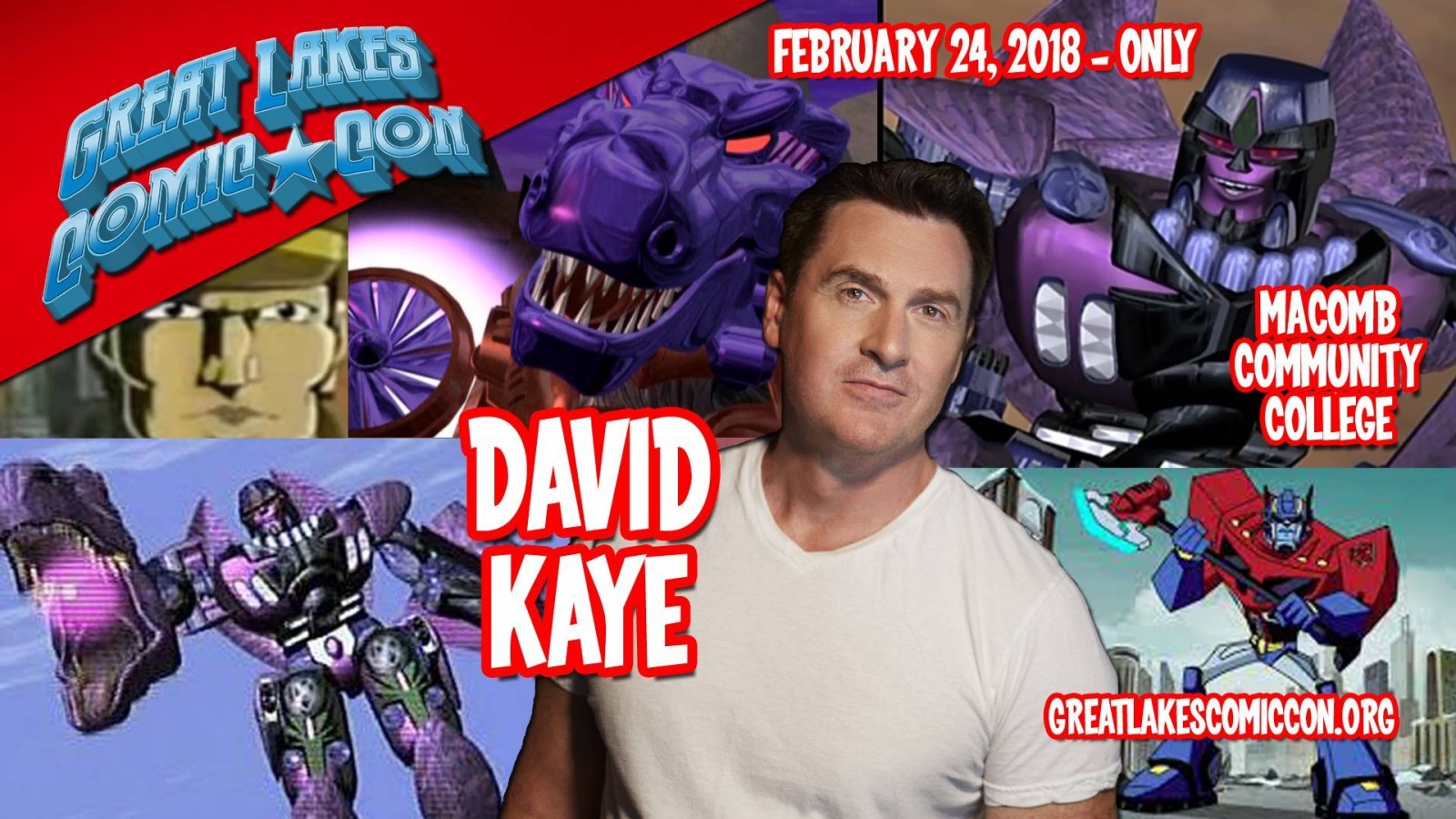 Transformers News: Great Lakes Comiccon Welcomes David Kaye