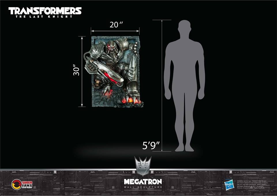 Transformers News: Megatron Transformers: The Last Knight Wall Statue by Superfans Group Transformers News: Megatron Transformers: The Last Knight Wall Statue by Superfans Group