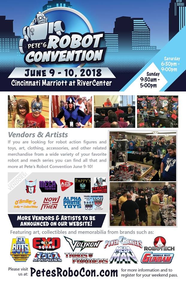 Transformers News: Pete's Robot Convention 2018 - News Roundup, Customization-Class Figure Announcements