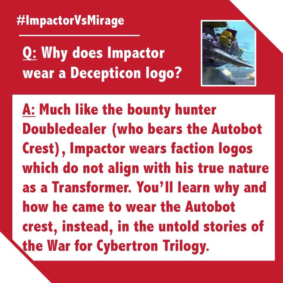 Transformers News: Hasbro Transformers 2018 Fan Vote: War for Cybertron Questions Answered, Vote Closes Today