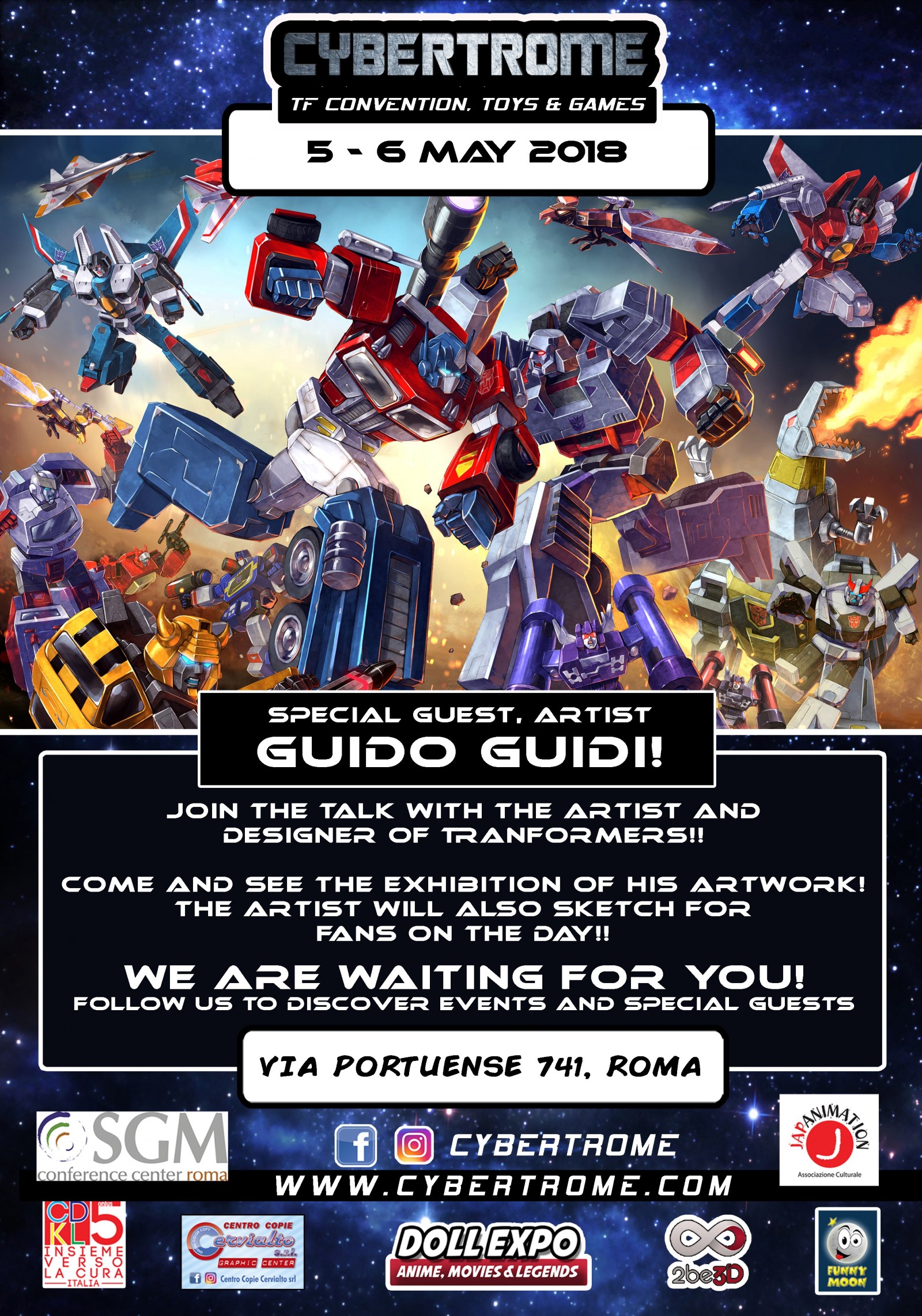 Transformers News: Cybertrome 2018 - 5-6 May, Rome, Italy