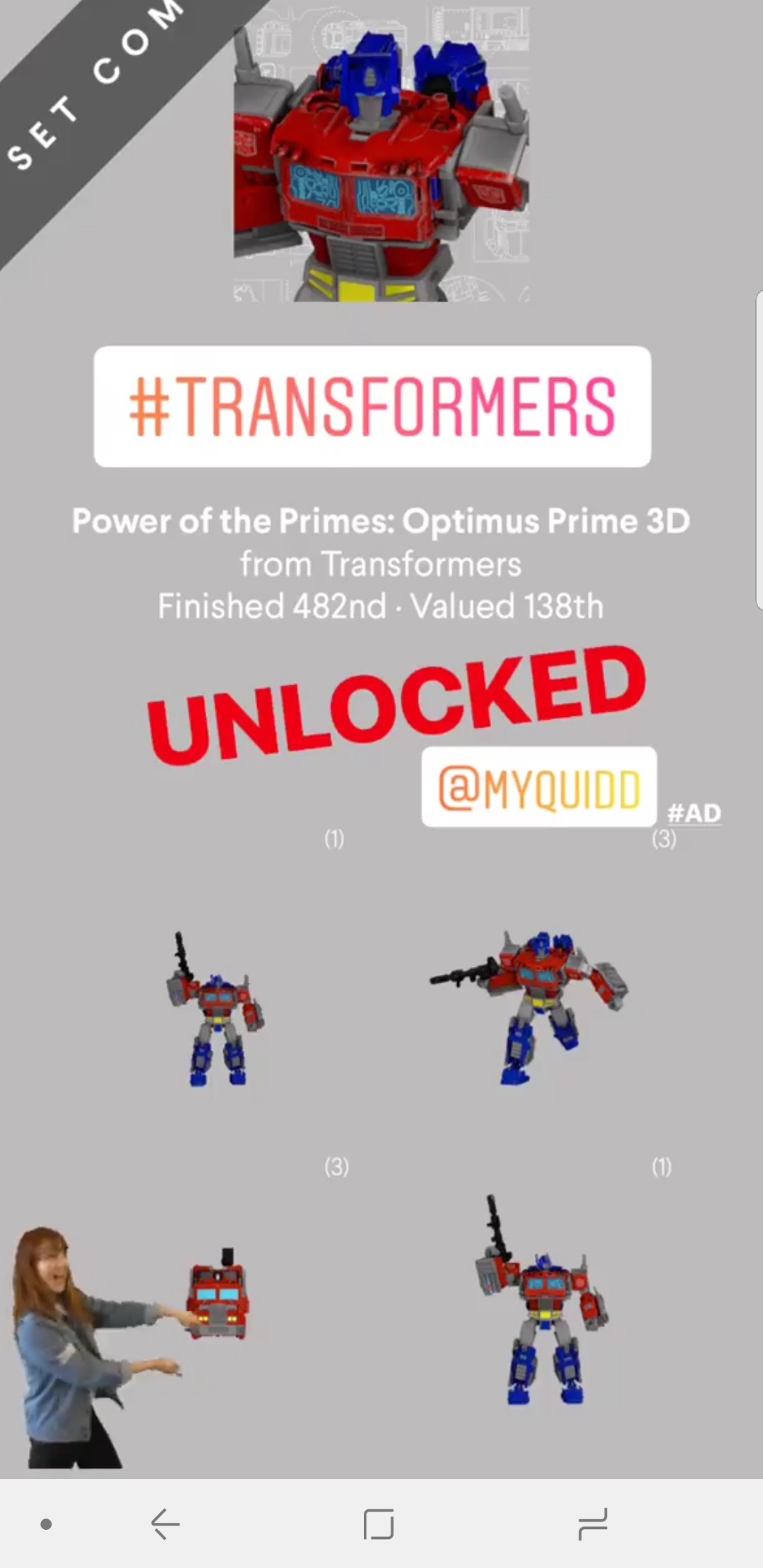 Transformers News: New Officially Licensed Transformers Digital Stickers on Quidd Transformers News: New Officially Licensed Transformers Digital Stickers on Quidd