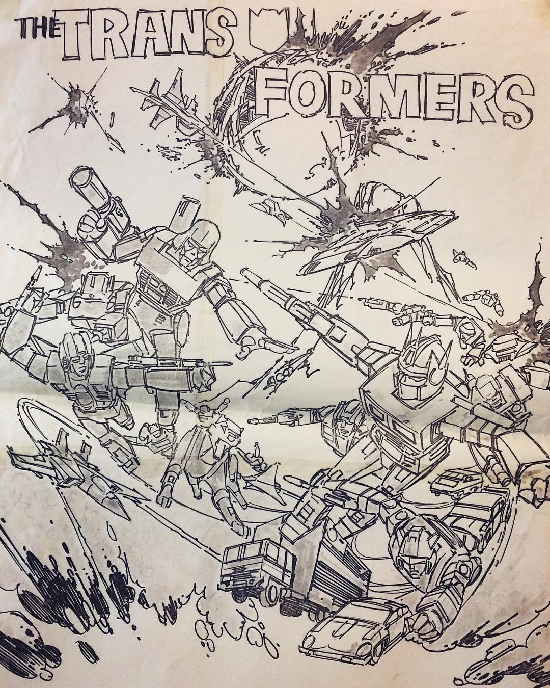Transformers News: More Previously Unseen Art from Generation 1 Transformers Cartoon