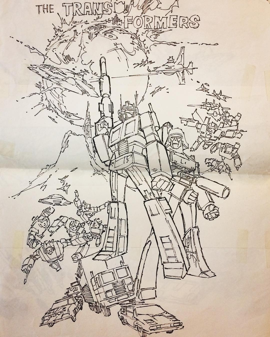 Transformers News: More Previously Unseen Art from Generation 1 Transformers Cartoon