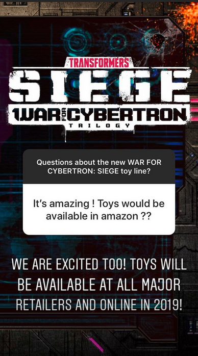 Transformers News: Hasbro Answers Questions About War for Cybertron: Siege on Instagram: Titans, Decepticons, and More!