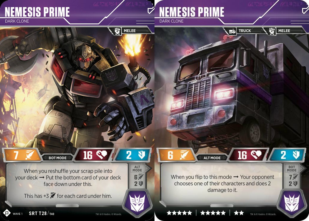 Transformers News: More Images of Wizards of the Coast Transformers Trading Cards