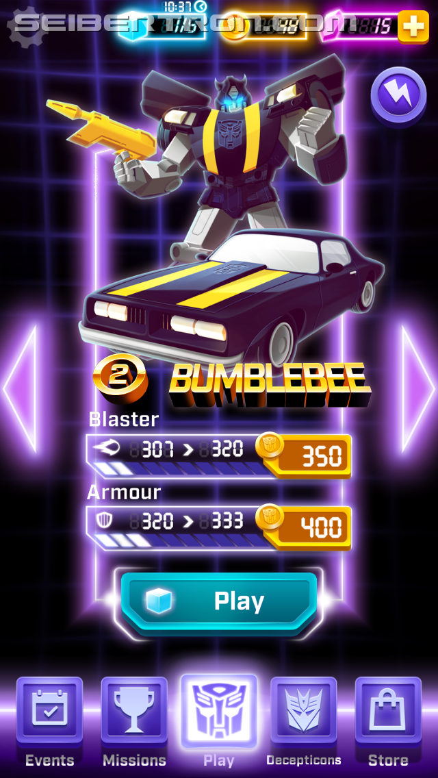 Transformers News: Review of iOS Arcade Game Transformers Bumblebee: Overdrive