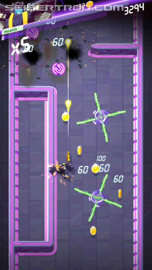 Transformers News: Review of iOS Arcade Game Transformers Bumblebee: Overdrive