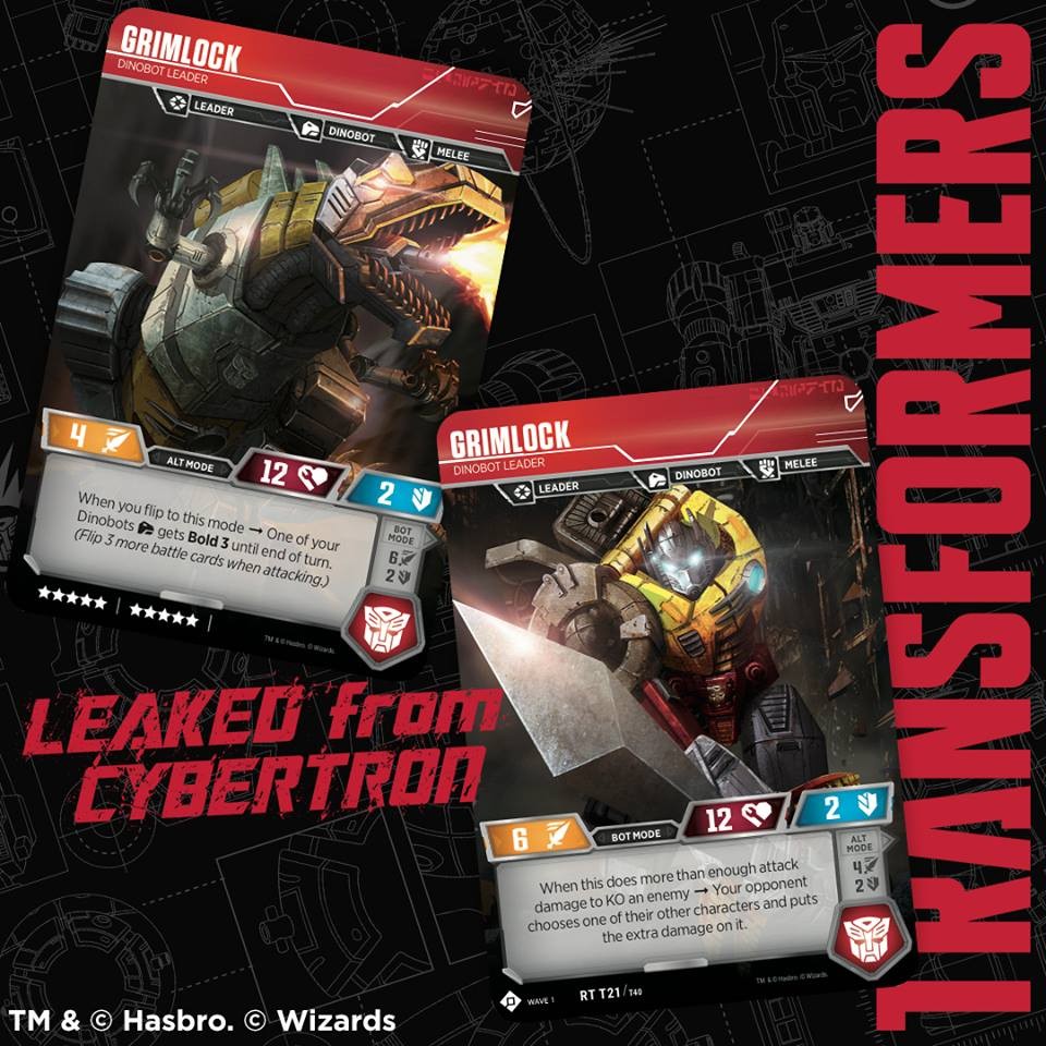 Transformers News: Grimlock and more revealed for the Official Transformers Trading Card Game Transformers News: Grimlock and more revealed for the Official Transformers Trading Card Game