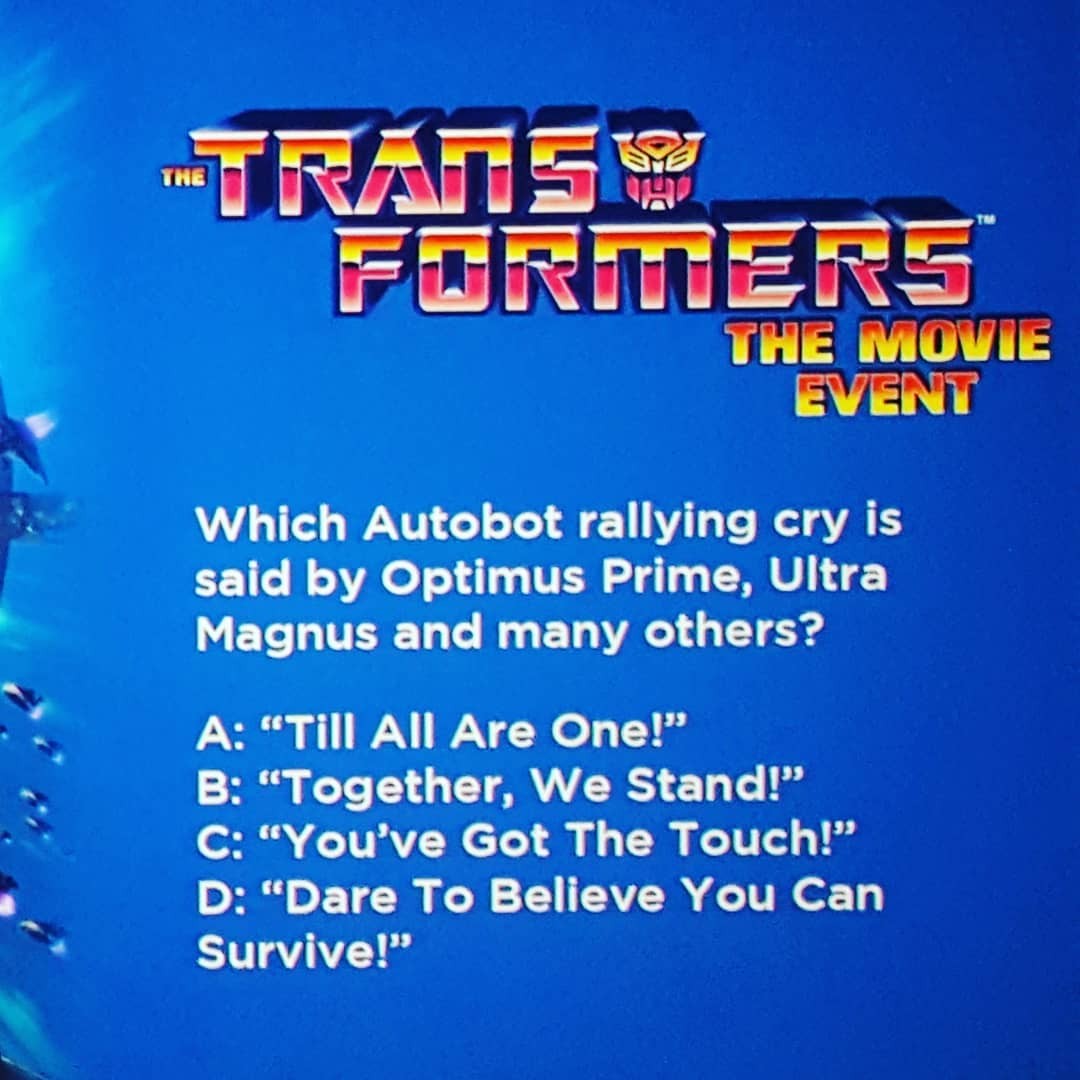 Transformers News: Transformers: The Movie Posters from Fathom Events