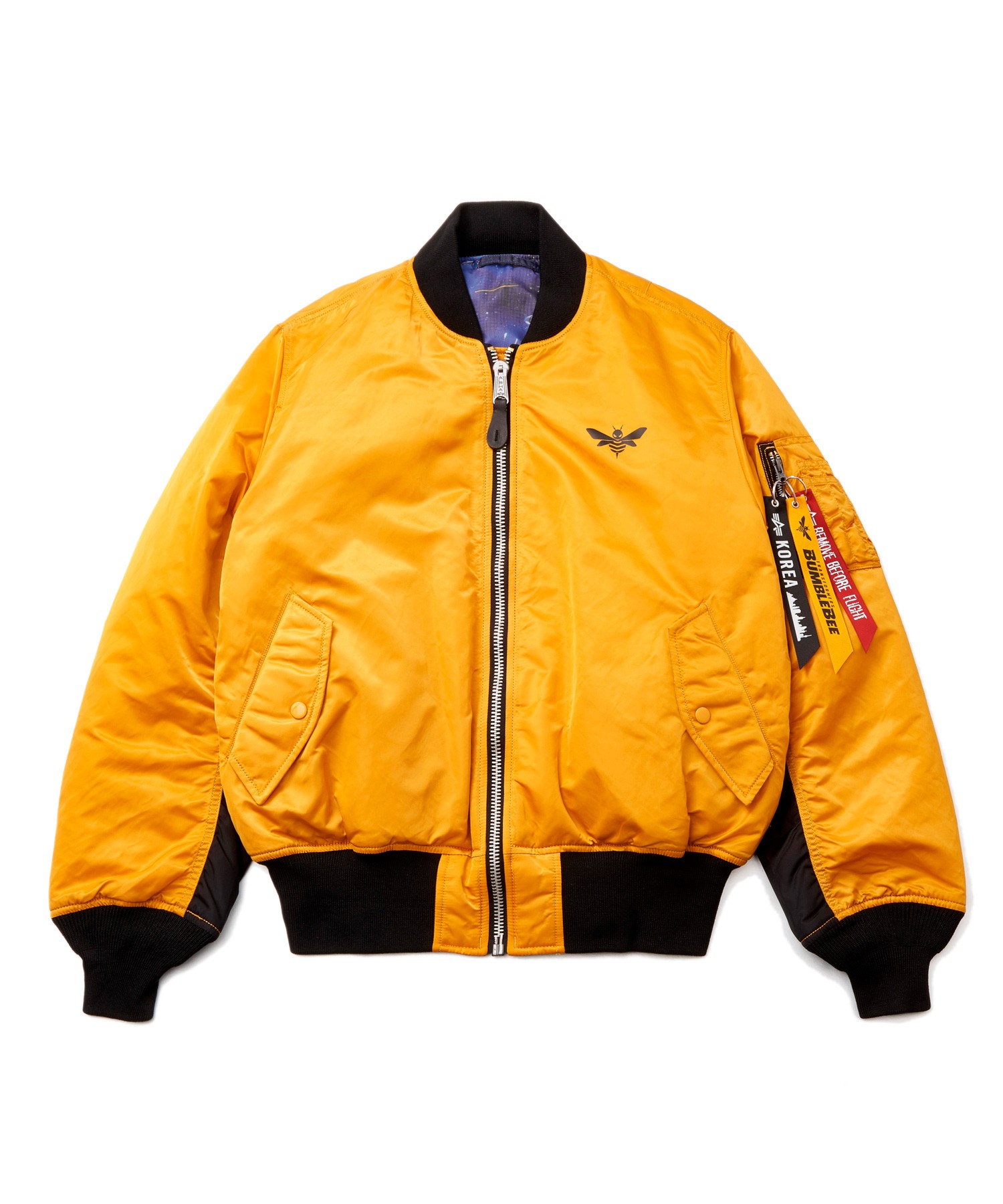 Transformers News: More Images of Alpha MA-1 Transformers Bumblebee Reversible Jacket