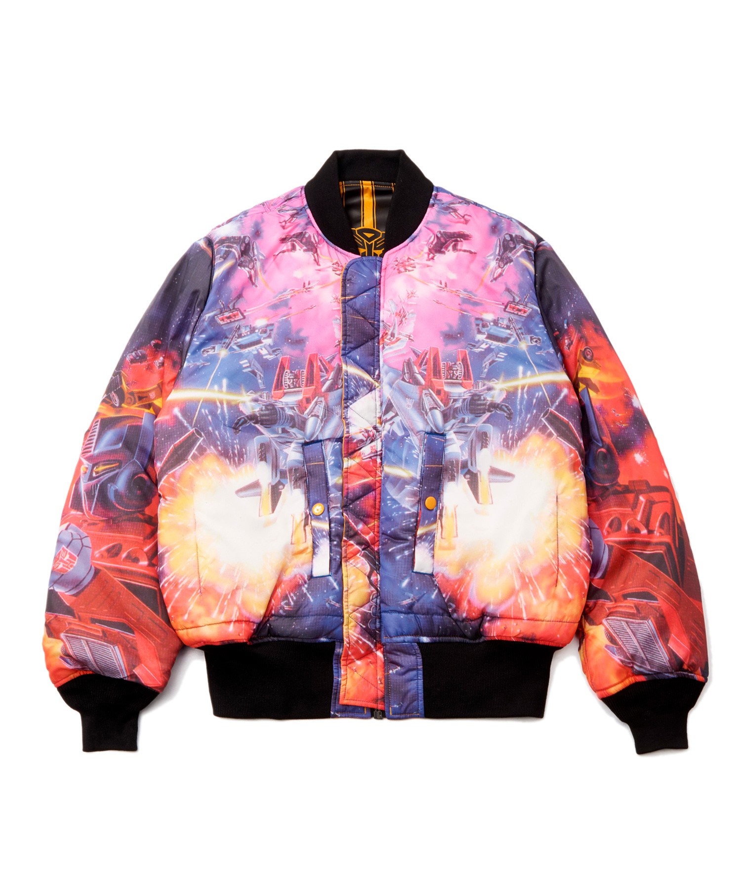 Transformers News: More Images of Alpha MA-1 Transformers Bumblebee Reversible Jacket