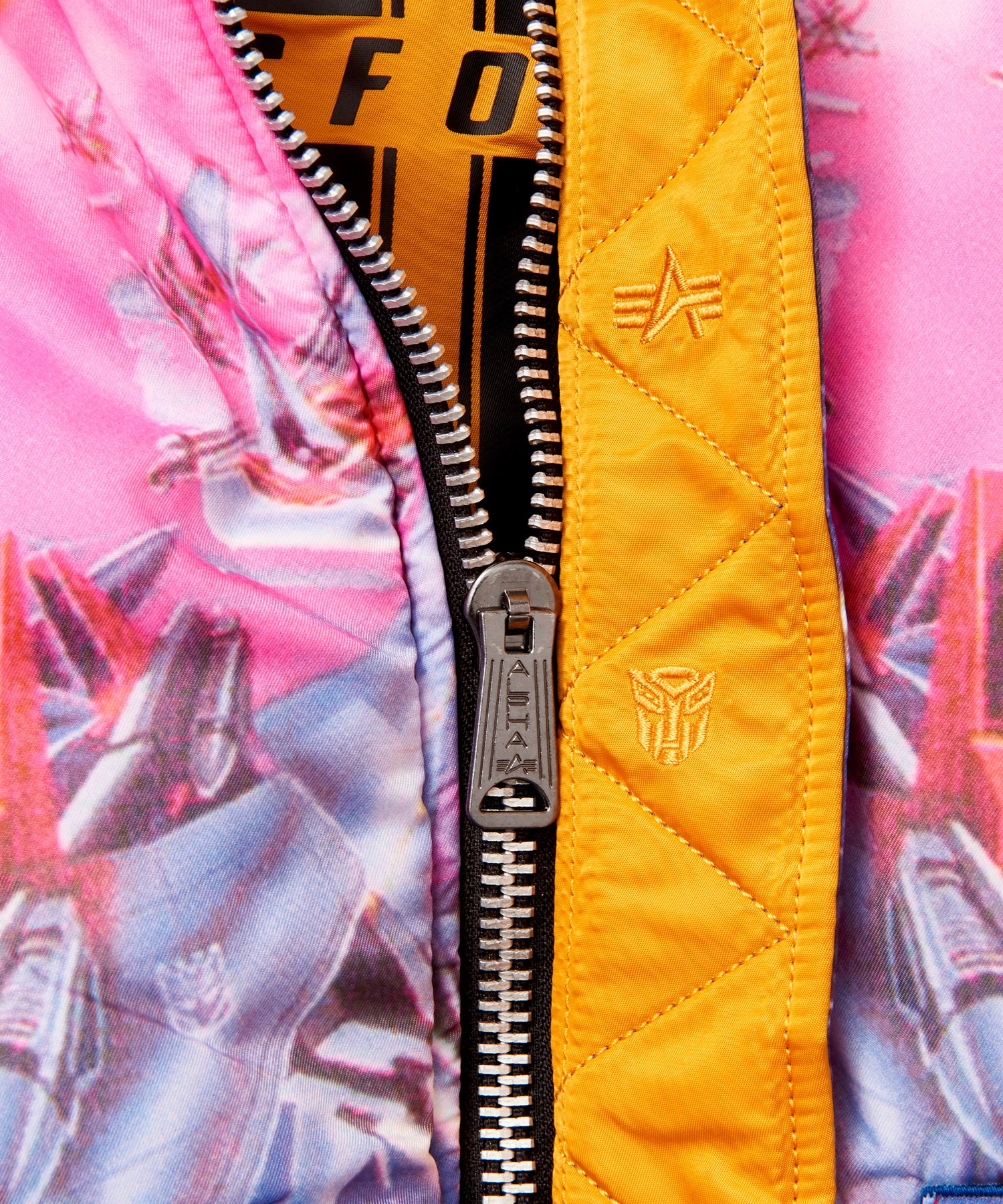 Transformers News: More Images of Alpha MA-1 Transformers Bumblebee Reversible Jacket