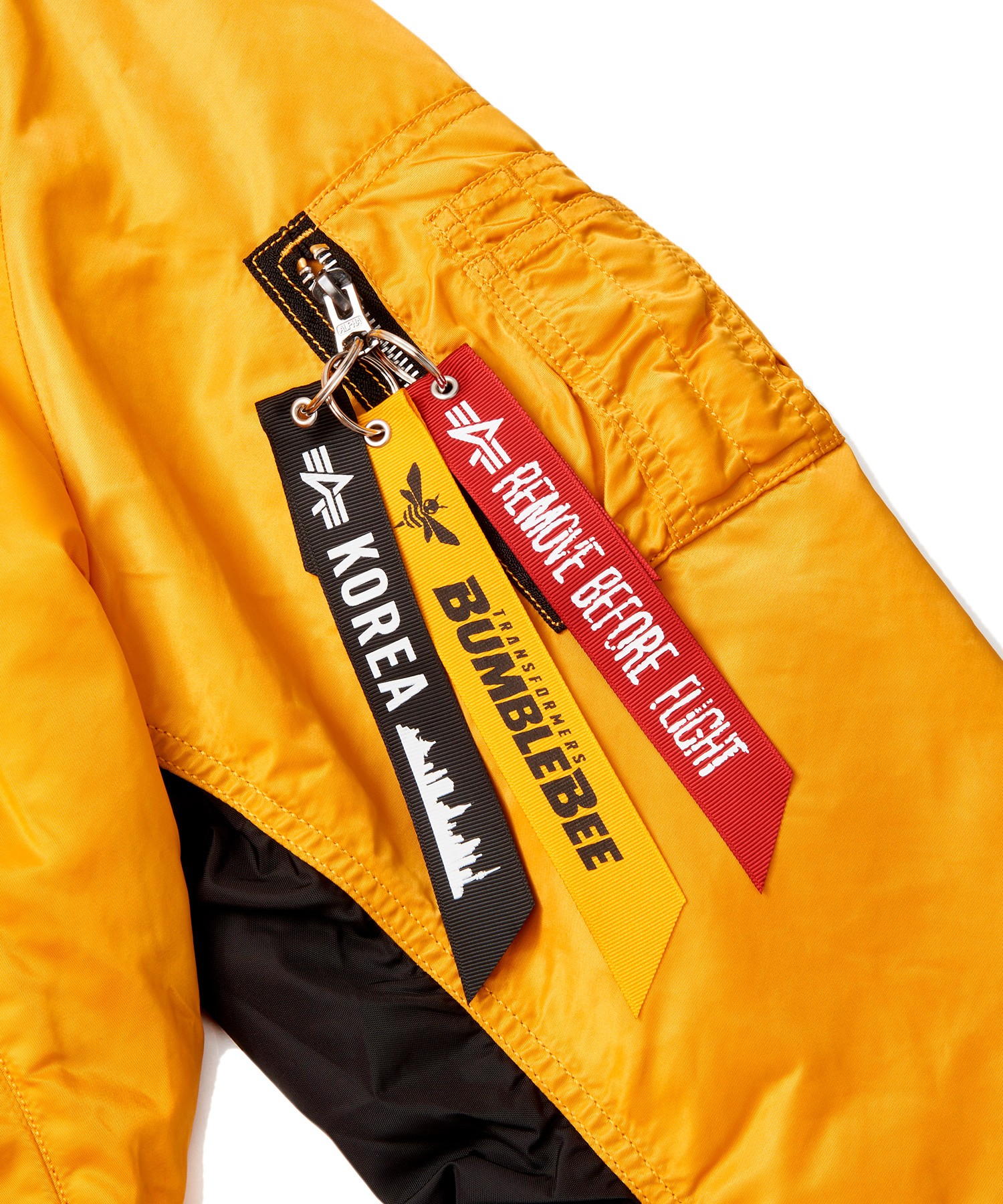 Transformers News: More Images of Alpha MA-1 Transformers Bumblebee Reversible Jacket