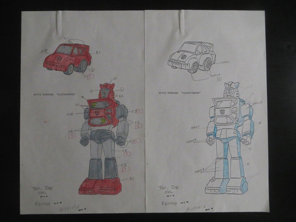 Transformers News: More Original Concept Art from Generation 1 Transformers Cartoon: Brawn, Sunstreaker, Ark, Cybertron