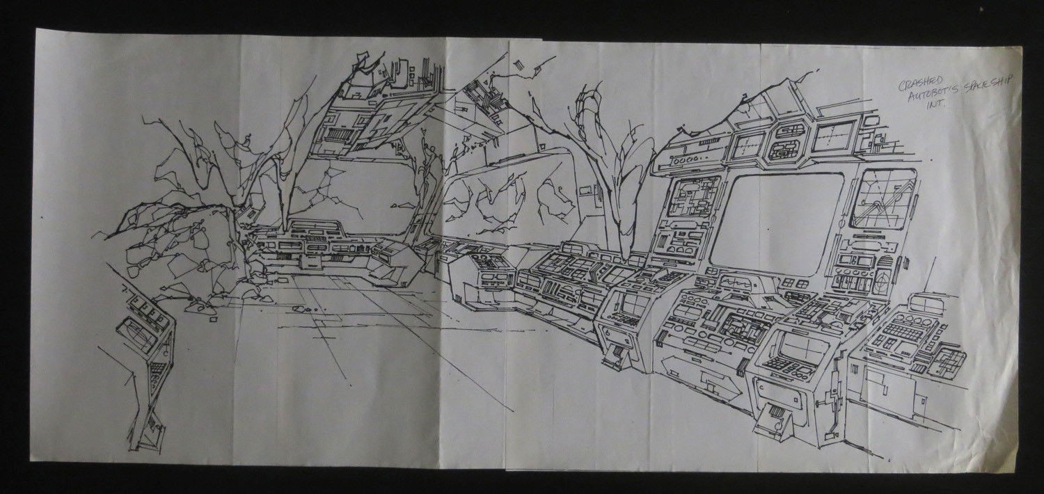 Transformers News: More Original Concept Art from Generation 1 Transformers Cartoon: Brawn, Sunstreaker, Ark, Cybertron