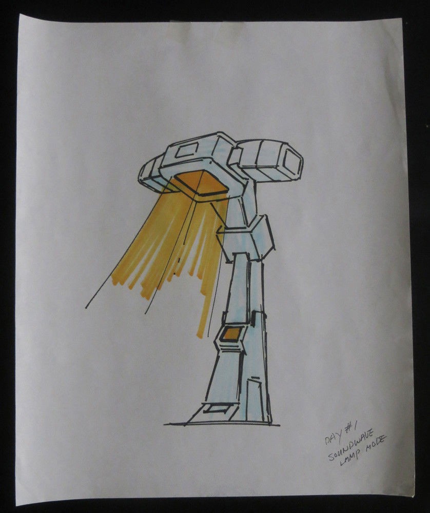 Transformers News: More Original Concept Art from Generation 1 Transformers Cartoon: Brawn, Sunstreaker, Ark, Cybertron