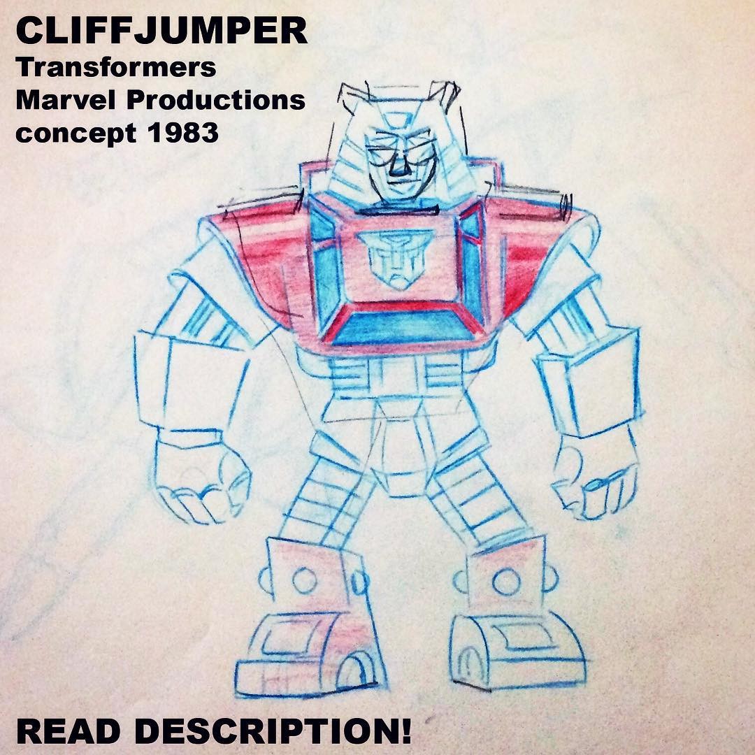 Transformers News: More Original Concept Art from Generation 1 Transformers Cartoon: Brawn, Sunstreaker, Ark, Cybertron