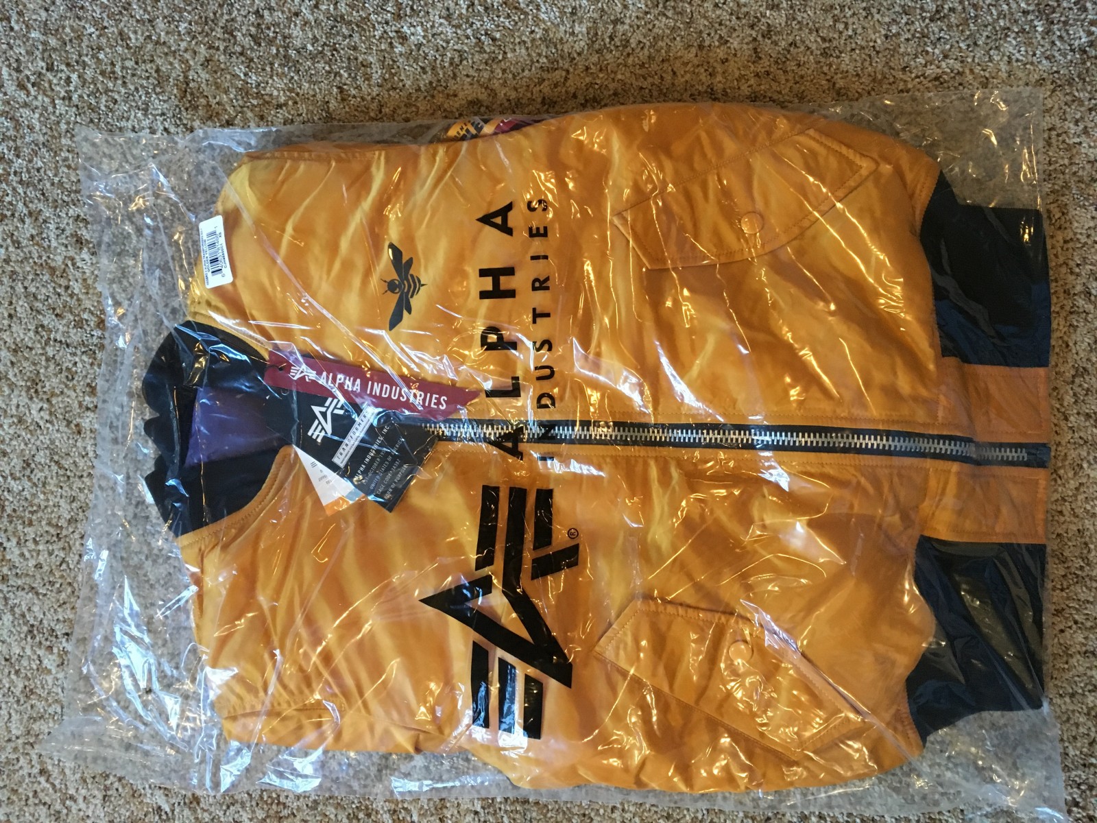 Transformers News: In hand images of Hasbro X Alpha Transformers MA-1 jacket