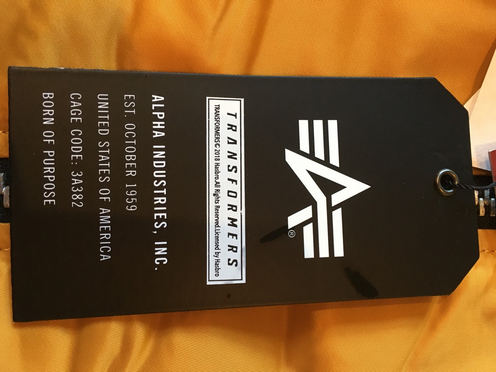 Transformers News: In hand images of Hasbro X Alpha Transformers MA-1 jacket
