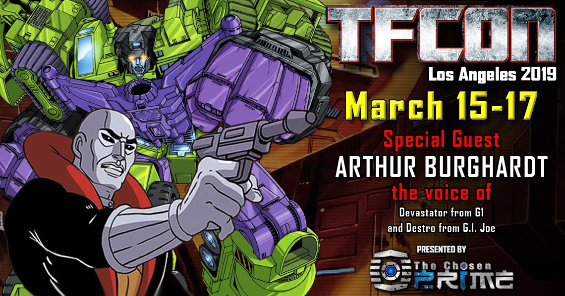 Transformers News: TFcon USA 2019 Guest Updates - Paul Eiding, Arthur Burghardt, Michael Horton, Morgan Lofting
