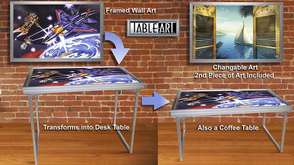 Transformers News: G1 packaging artist's Kickstarter for wall art that transforms into coffee table or desk