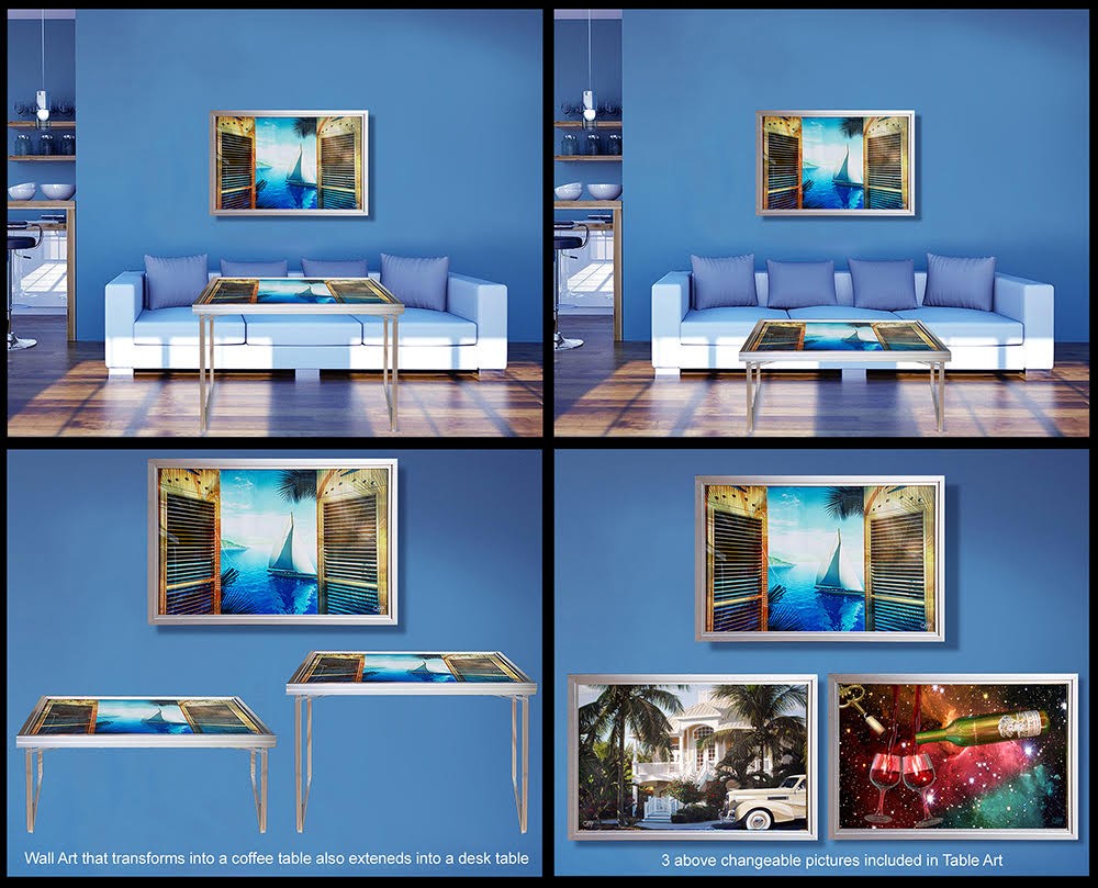 Transformers News: G1 packaging artist's Kickstarter for wall art that transforms into coffee table or desk