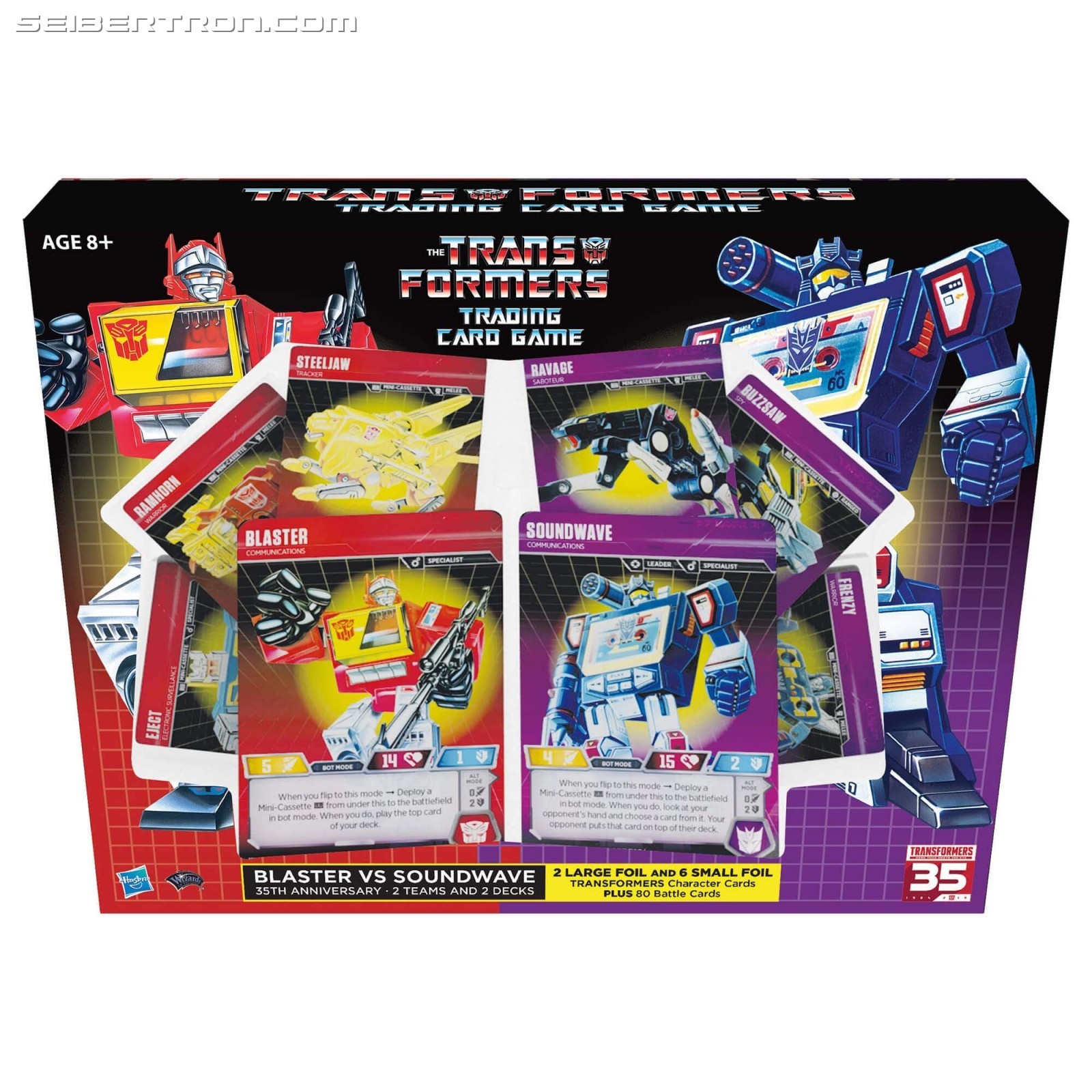 Transformers News: Transformers Trading Card Game SDCC Exclusive Blaster and Soundwave Sets
