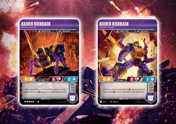 Transformers News: Transformers Card Game Reveals for Siege II with Optimus, Megatron, Smokescreen, Kickback, More