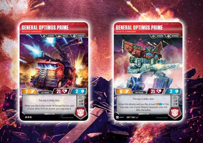 Transformers News: Transformers Card Game Reveals for Siege II with Optimus, Megatron, Smokescreen, Kickback, More