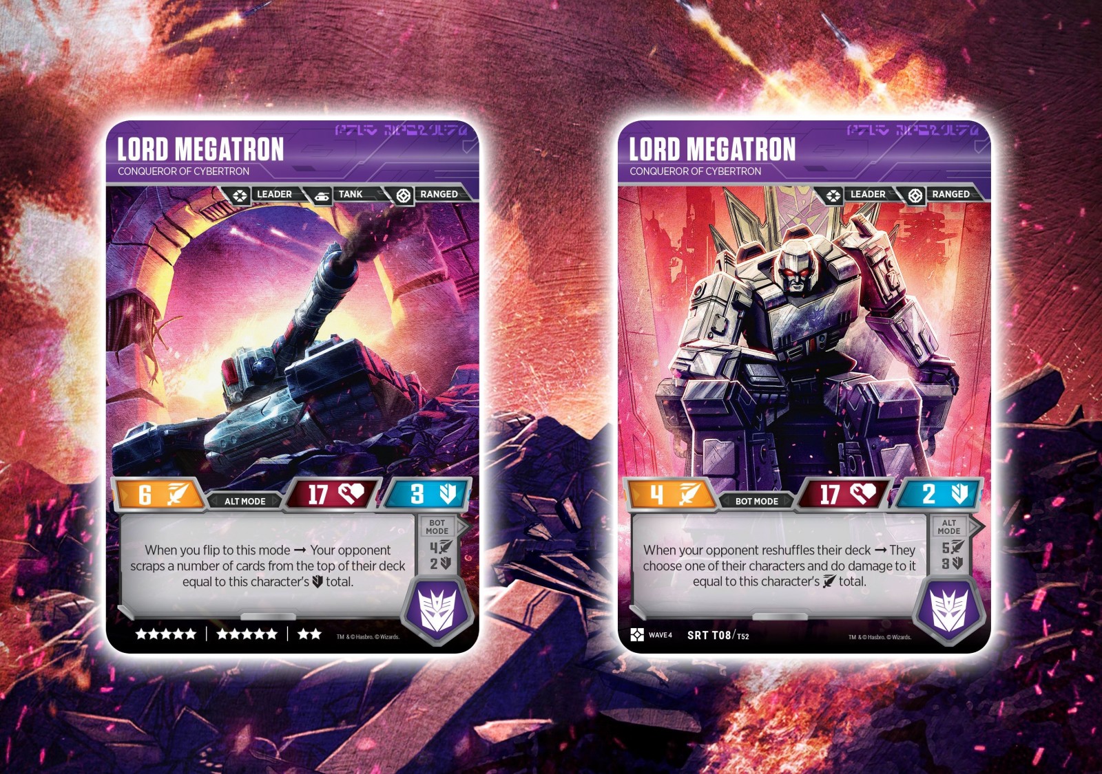 Transformers News: Transformers Card Game Reveals for Siege II with Optimus, Megatron, Smokescreen, Kickback, More