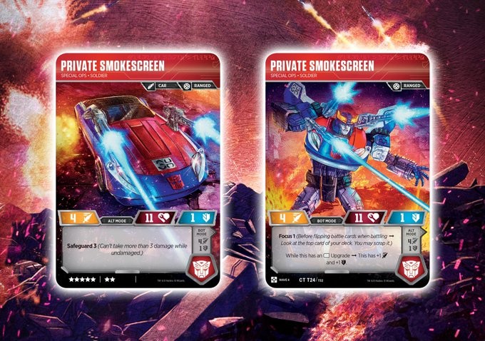 Transformers News: Transformers Card Game Reveals for Siege II with Optimus, Megatron, Smokescreen, Kickback, More
