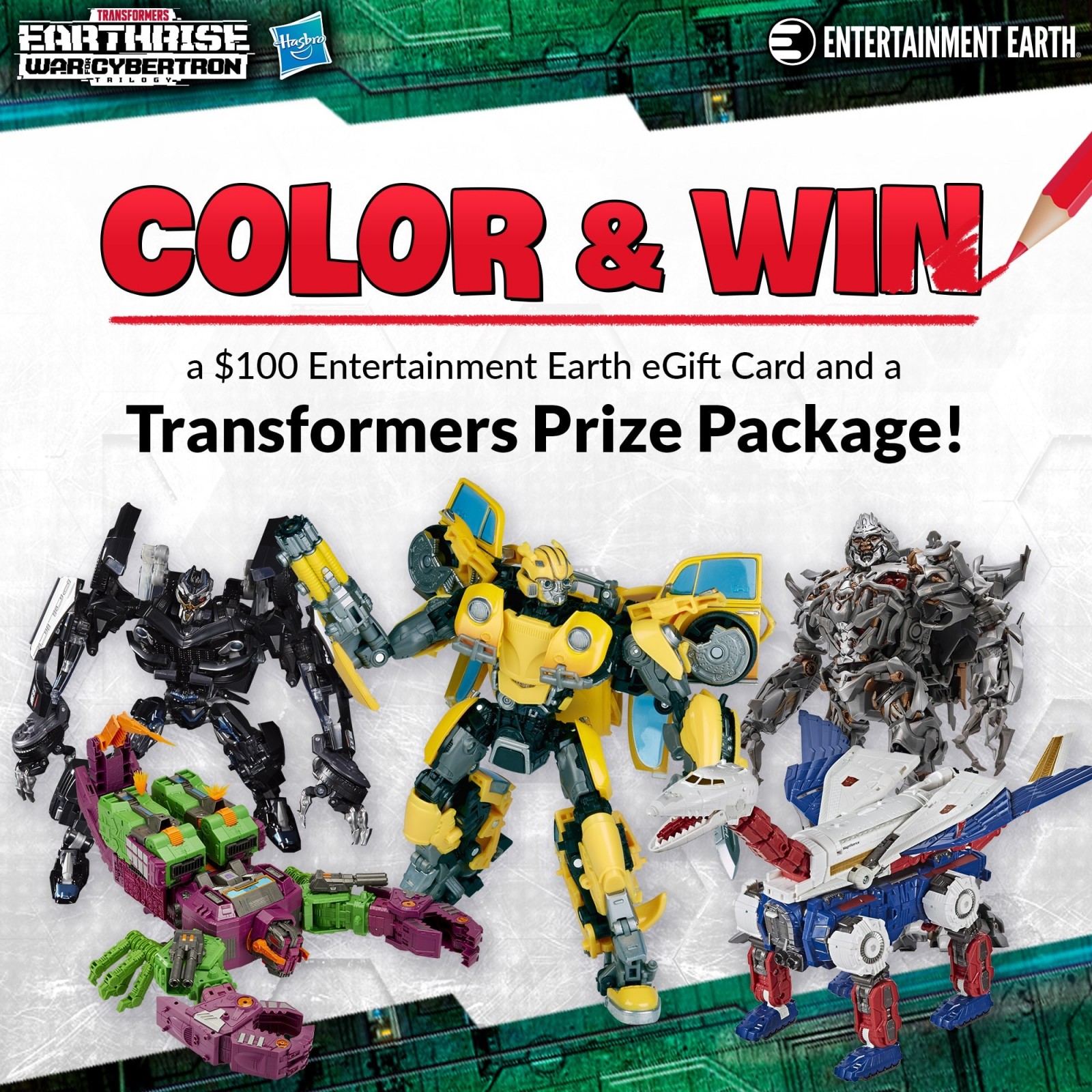 Transformers News: Transformers Coloring Contest for Entertainment Earth Transformers News: Transformers Coloring Contest for Entertainment Earth