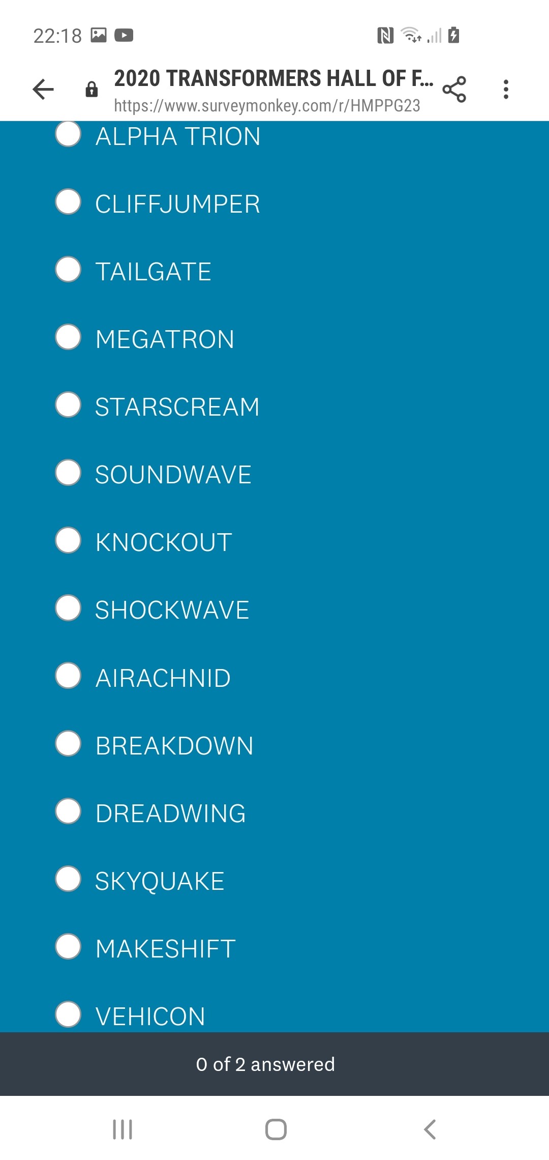 Transformers News: Transformers Hall of Fame 2020 Transformers News: Transformers Hall of Fame 2020