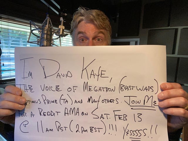 Transformers News: Transformers Voice Actor David Kaye to do an AMA (Ask Me Anything) On Reddit Transformers News: Transformers Voice Actor David Kaye to do an AMA (Ask Me Anything) On Reddit
