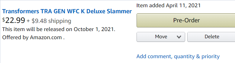 Transformers News: Links to Add the Rest of 2021 Transformers Figures to Amazon Wishlist and Preorder