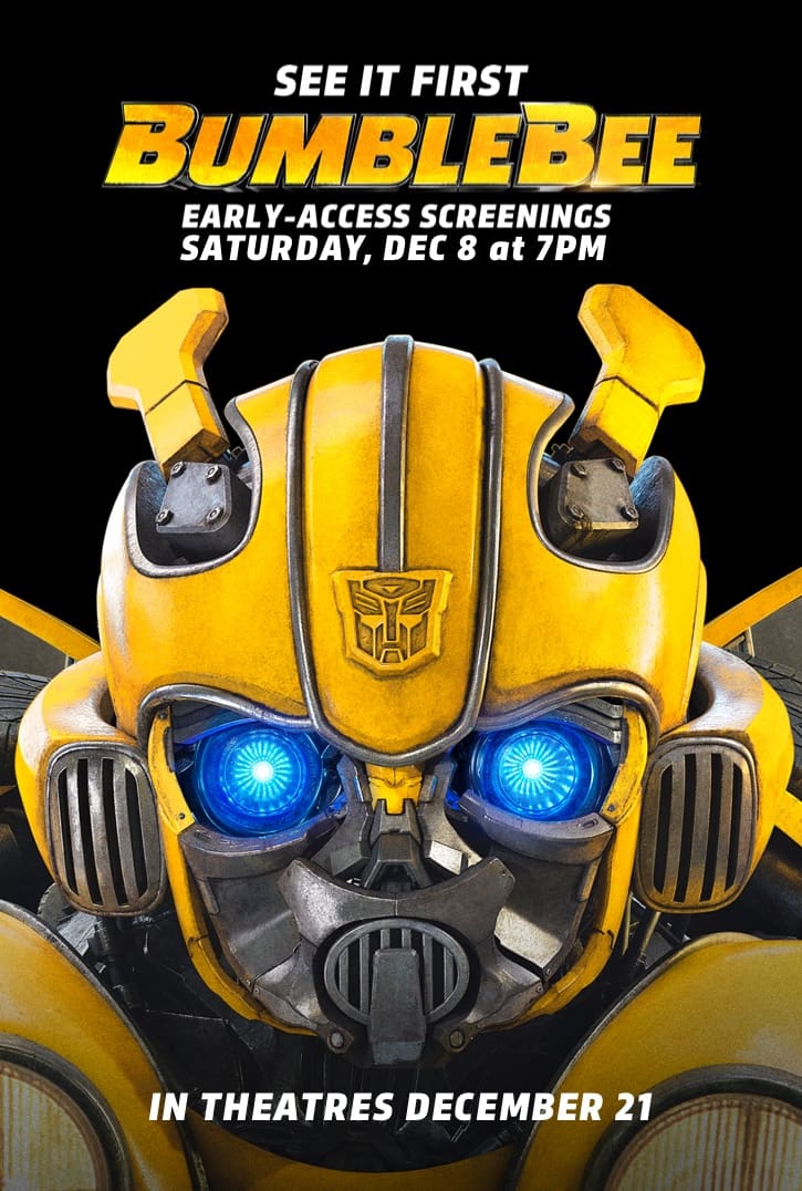 Transformers News: Early screenings of Bumblebee Movie announced via Paramount Press Release Transformers News: Early screenings of Bumblebee Movie announced via Paramount Press Release