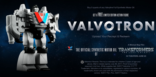 Transformers News: Valvotron Website Active as Part of Transformers: The Last Knight Advertisements