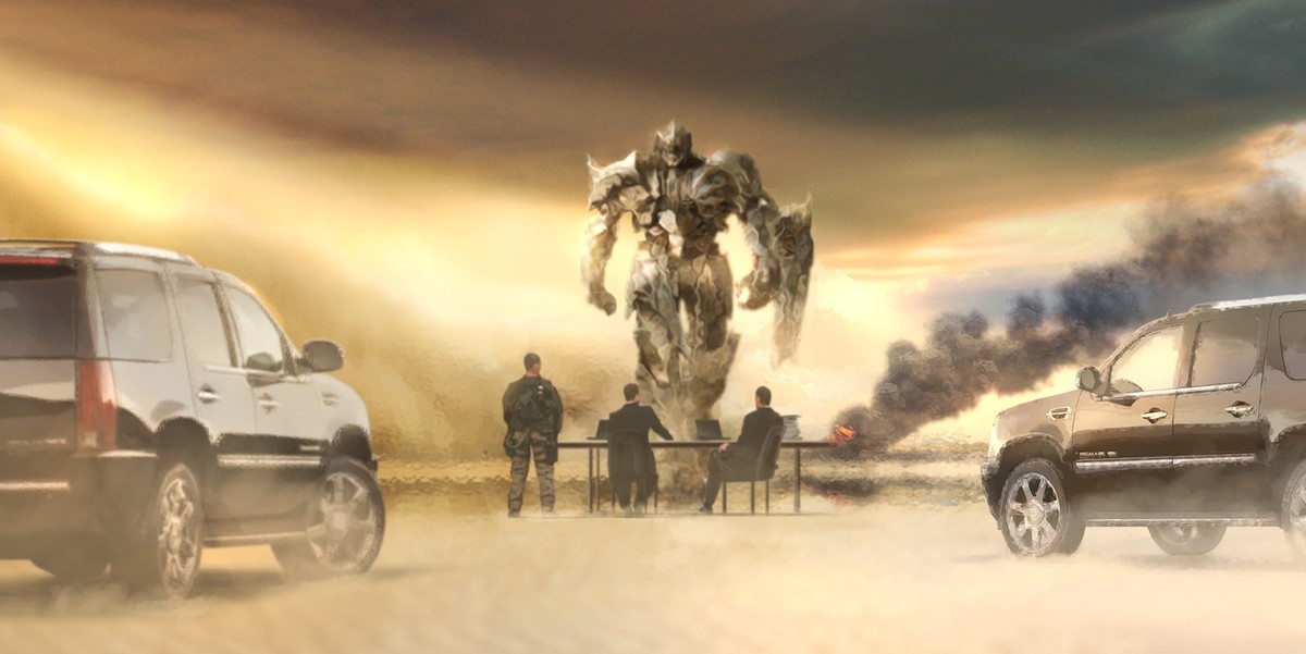 Transformers News: New Transformers: The Last Knight Concept Art Featuring Stadium, Samurai Knight, Cybertron
