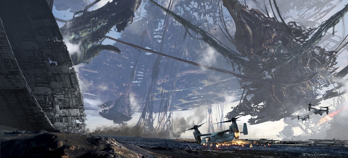 Transformers News: New Transformers: The Last Knight Concept Art Featuring Stadium, Samurai Knight, Cybertron