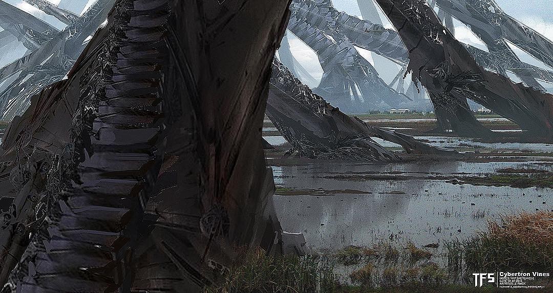 Transformers News: Transformers: The Last Knight Concept Art: Cybertron on Earth, Early Barricade, Daytrader Transformers News: Transformers: The Last Knight Concept Art: Cybertron on Earth, Early Barricade, Daytrader