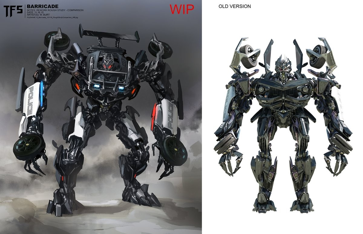 Transformers News: Transformers: The Last Knight Concept Art: Cybertron on Earth, Early Barricade, Daytrader Transformers News: Transformers: The Last Knight Concept Art: Cybertron on Earth, Early Barricade, Daytrader