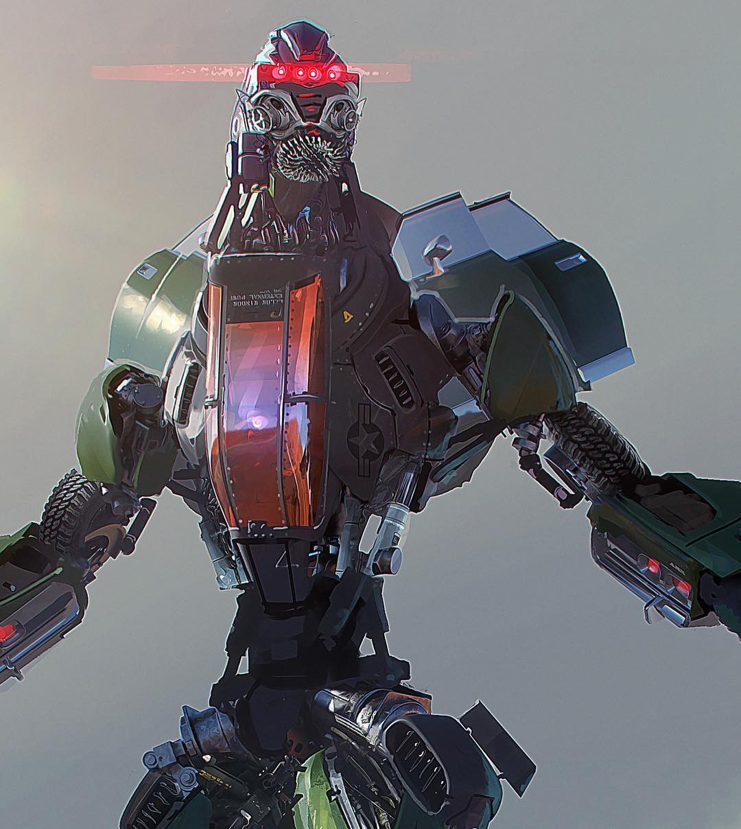 Transformers News: Bumblebee film concept art for the Decepticons and Bumblebee's battle mask