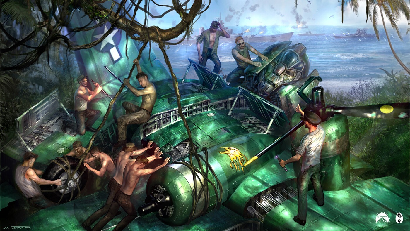 Transformers News: Artwork and Poster for Unproduced WWII set Transformers Film Operation Skyfire