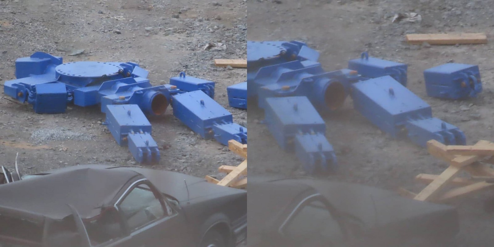Transformers News: Images of the "Maximal Cave" Being Built for Transformers Rise of the Beasts